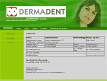 Tablet Screenshot of dermadent.si
